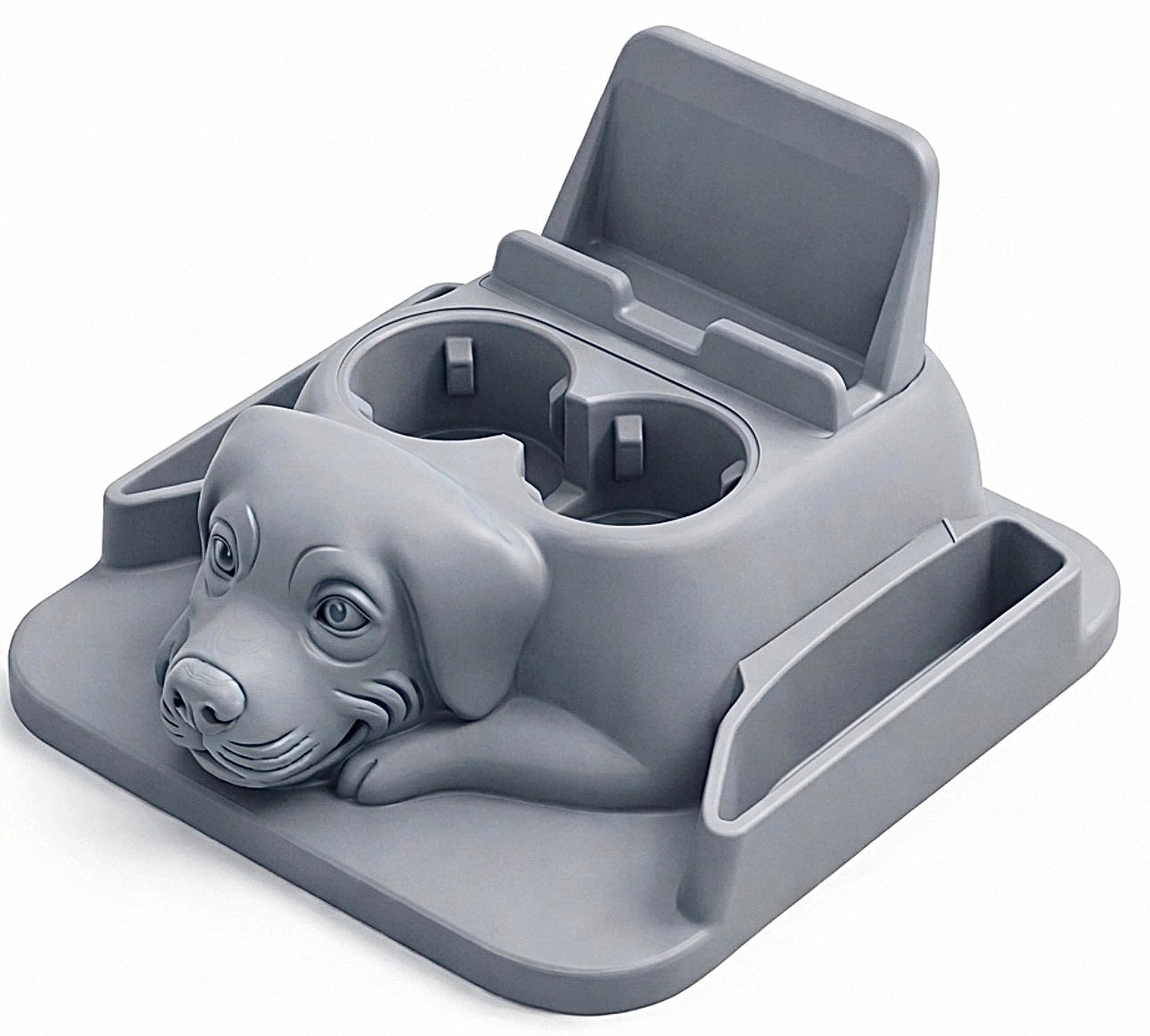 Dog Car Rear Seat Console Organizer – Universal Fit | 3D Print STL File