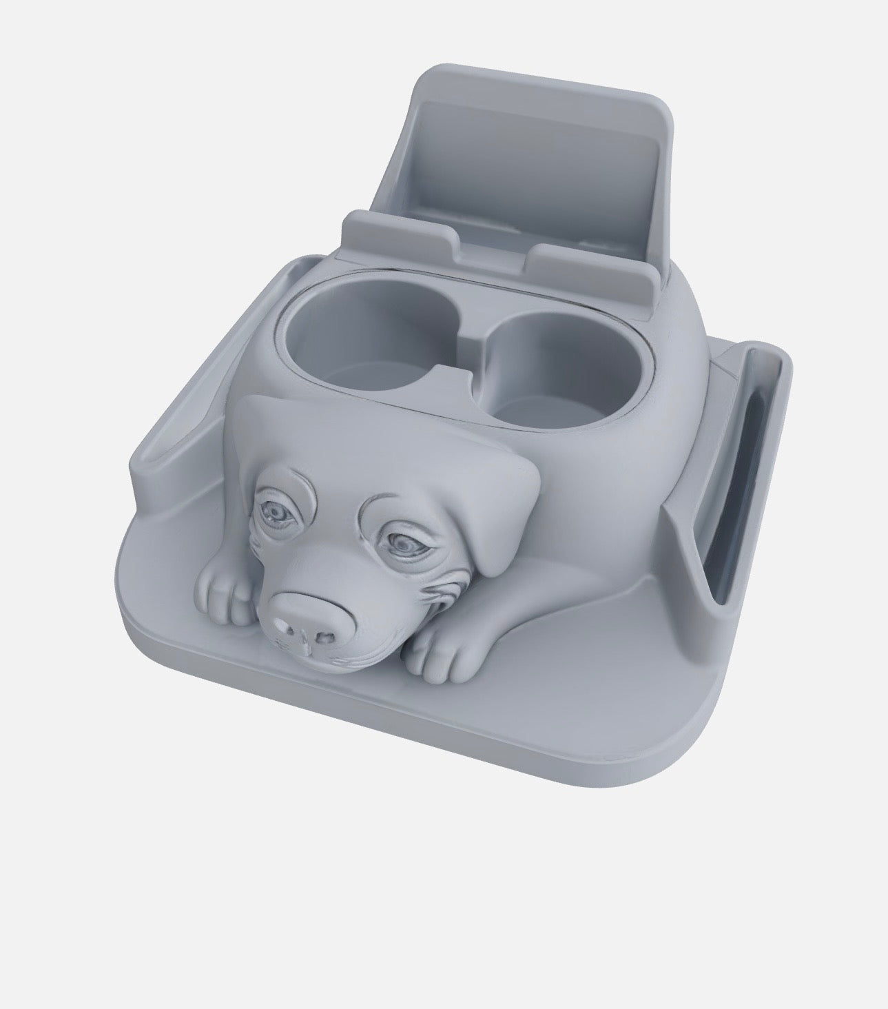 Dog Car Rear Seat Console Organizer – Universal Fit | 3D Print STL File