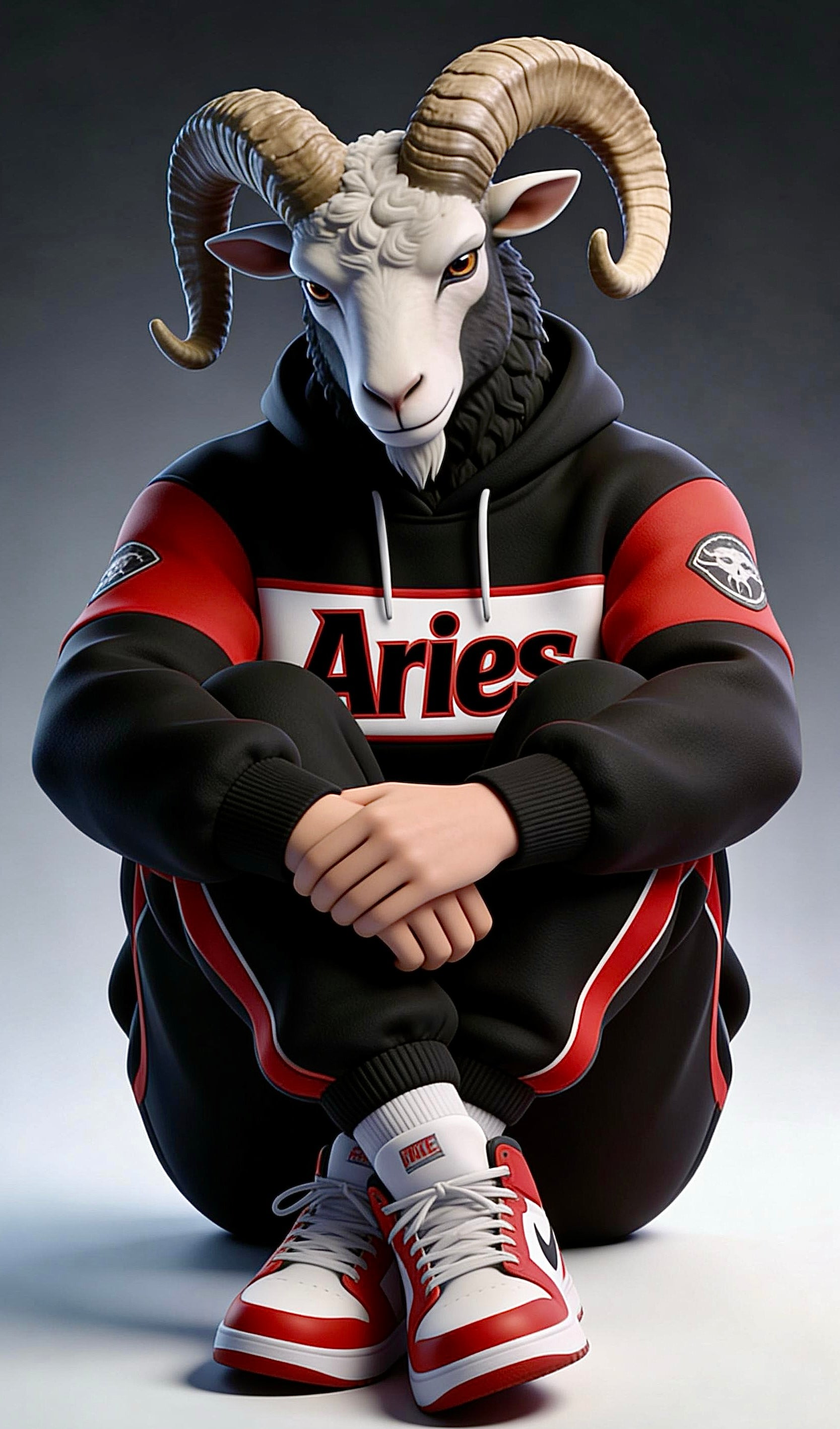 Aries Male Zodiac 3D Print STL File - Digital Download for FDM & Resin Printers